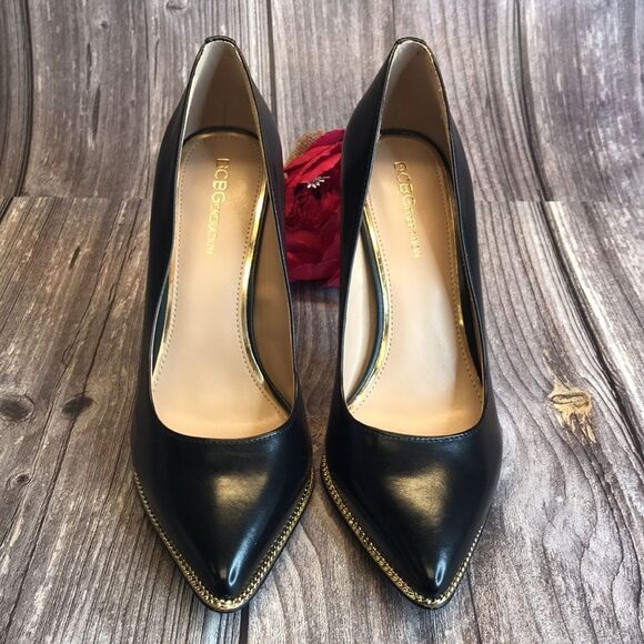 BCBGENERATION Harleigh Chain Pointy Toe Pumps 7.5B - Picture 2 of 9